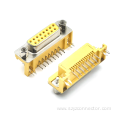 90 degree DIP yellow glue D-SUB connector